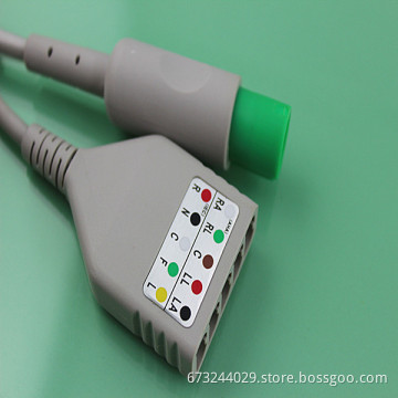 Hellige ecg cable ecg trunk cable, CE and ISO certificate